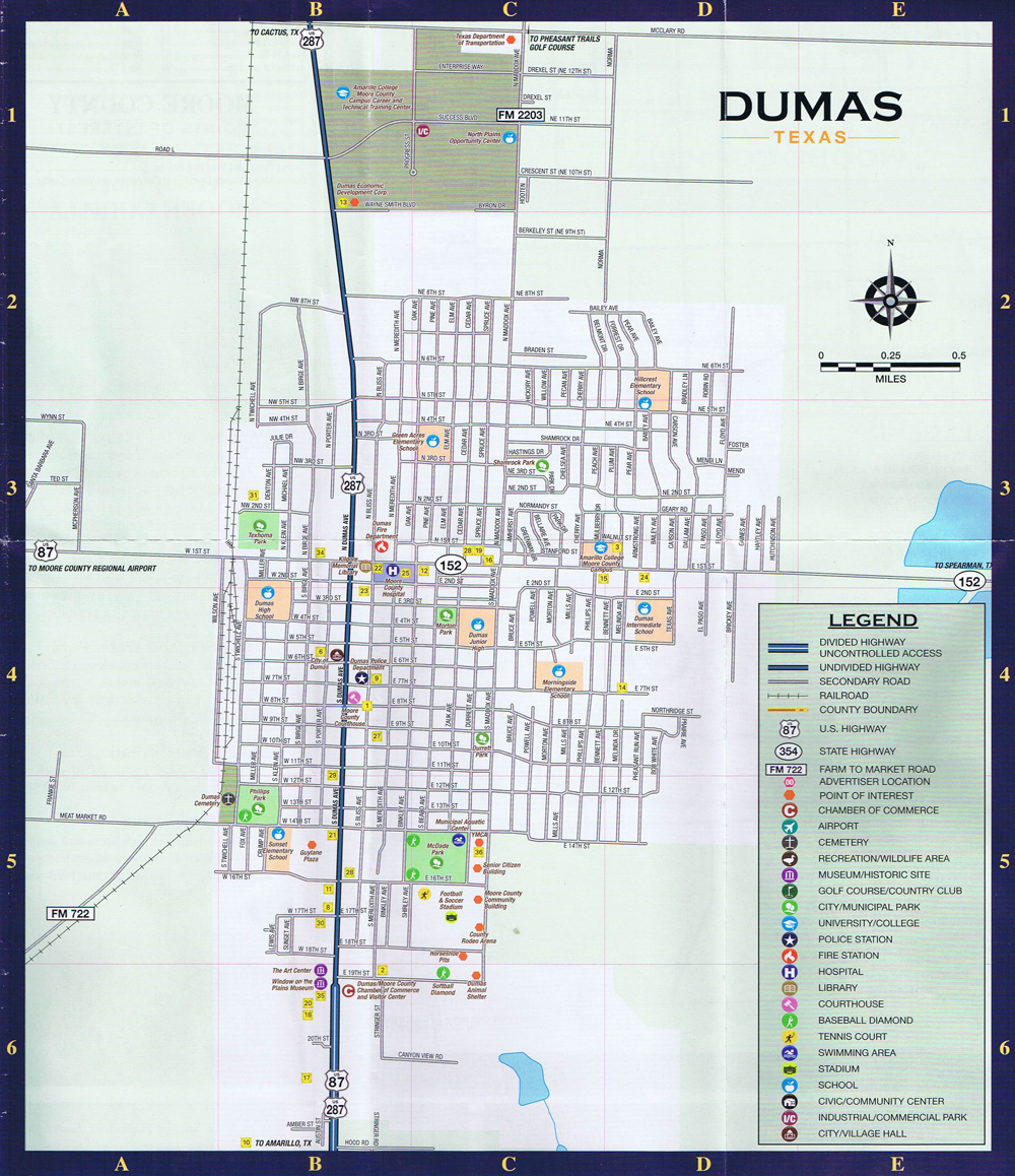 dumas street map
