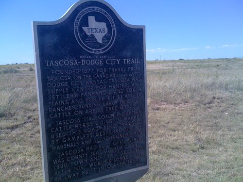 tascosa dodge city trail marker